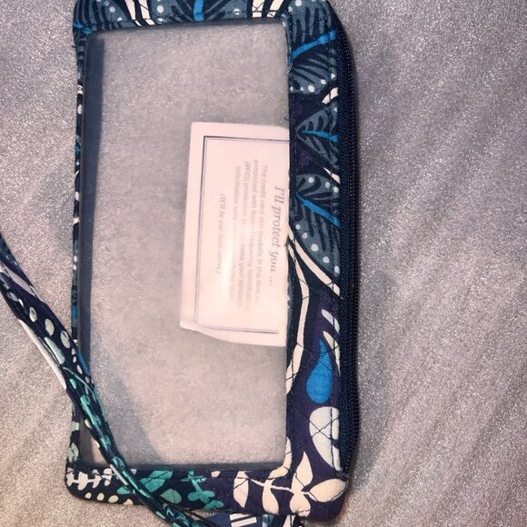 Vera Bradley RFID Tech Wristlet Clear Touch Screen Back NWT - Picture 5 of 9